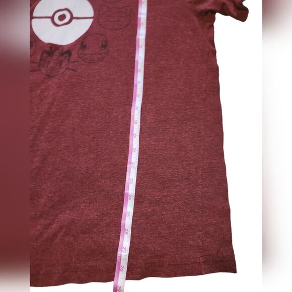 Pokemon Pokeball Red Heather Graphic Tee Shirt Size Large Tall - Picture 3 of 7